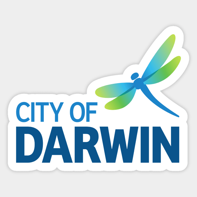 City of Darwin Sticker by Wickedcartoons